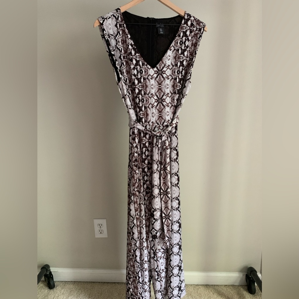 Nicole Miller snakeskin print romper